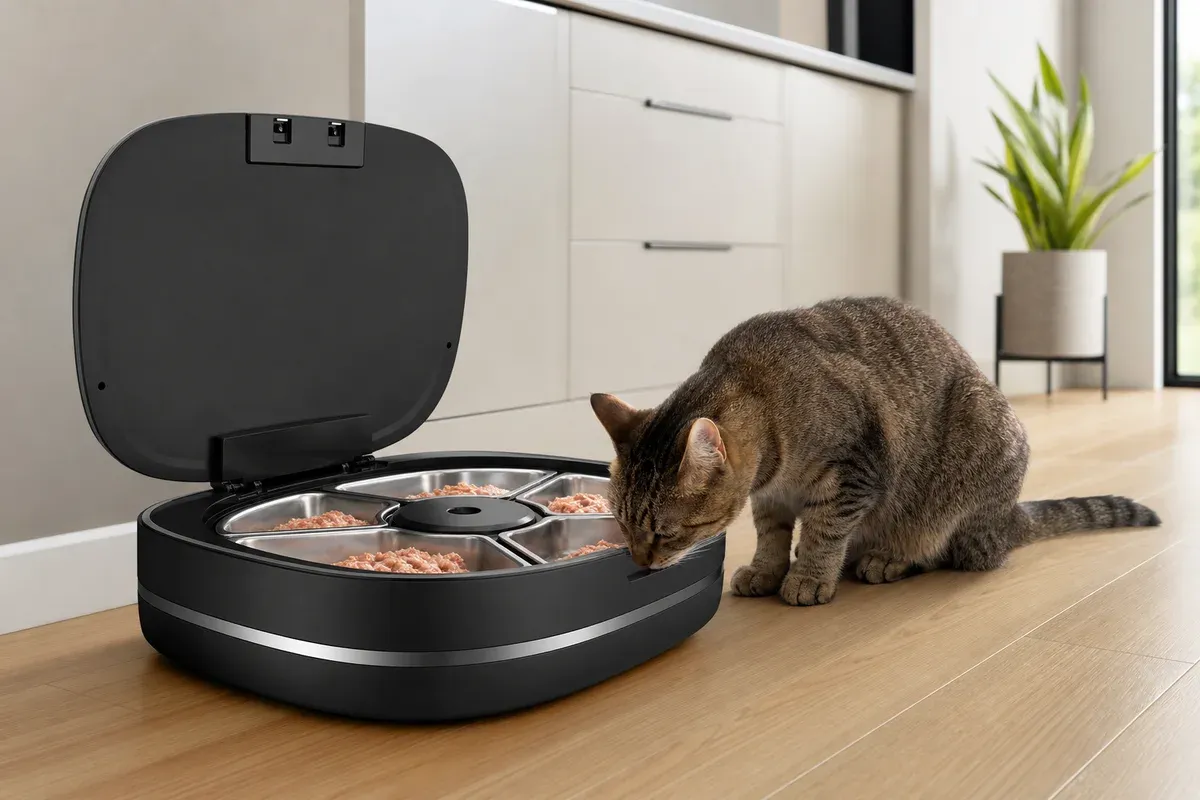 PetSafe FreshFeed Refrigerated Pet Feeder in redaktioneller Produktdarstellung