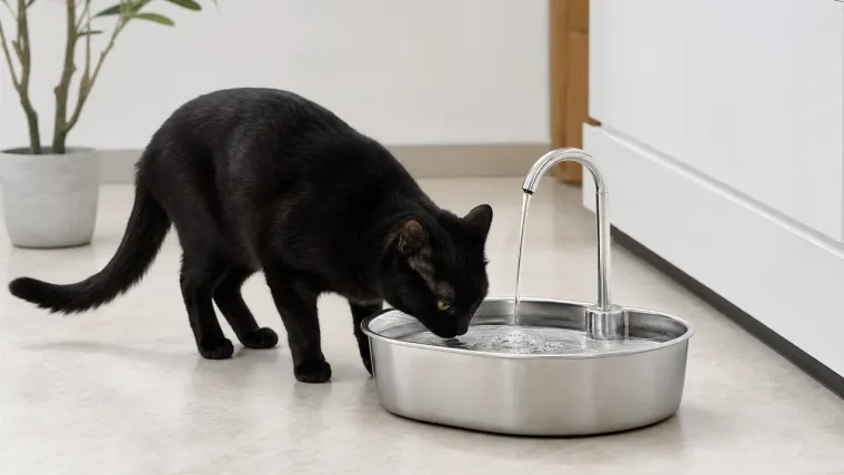 PETLIBRO Stainless Steel Fountain 3L in redaktioneller Produktvisualisierung